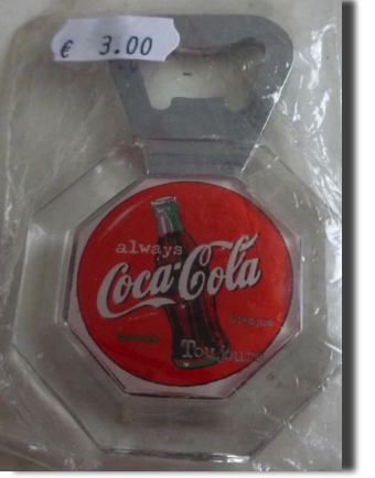 7557-1 € 3,00 coca cola opener zeshoek